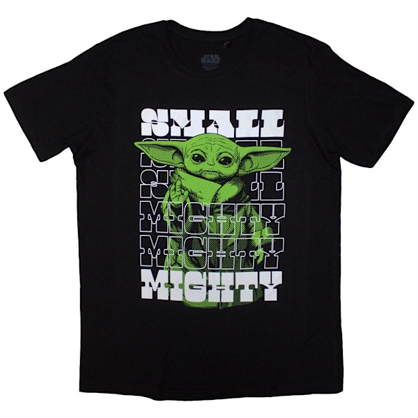 Star Wars The Mandalorian Unisex Vuxen Small & Mighty Grogu T-shirt Black L