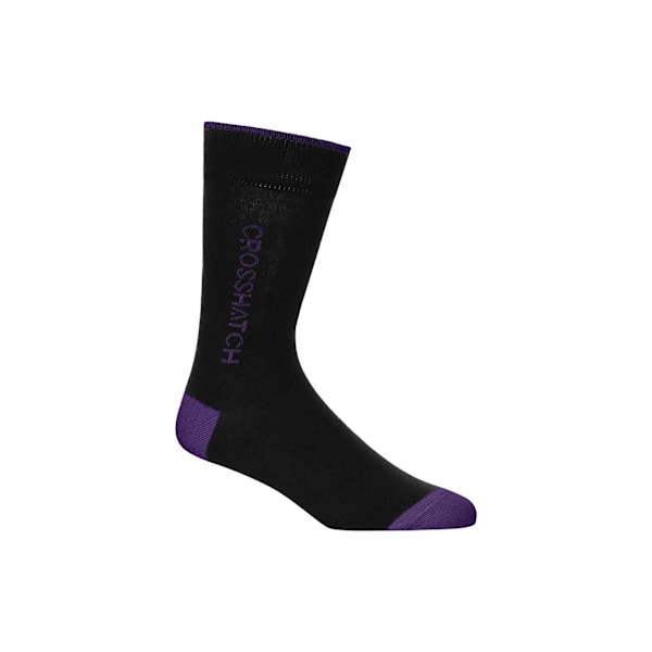 Crosshatch Glowbow Crew Socks (5-pack) One Size Black/M Black/Multicoloured One Size