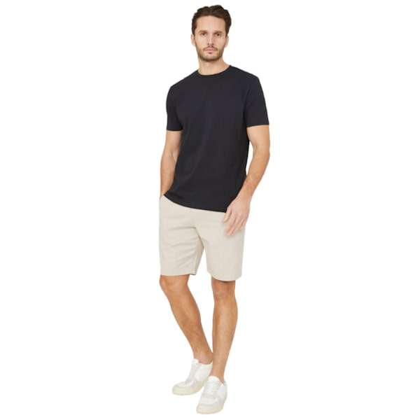 Maine herr enfärgad bomull T-shirt med rund hals M svart Black M