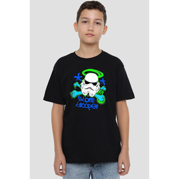Star Wars Barn/Barn Stormtrooper Schablon T-Shirt 3-4 År Black 3-4 Years