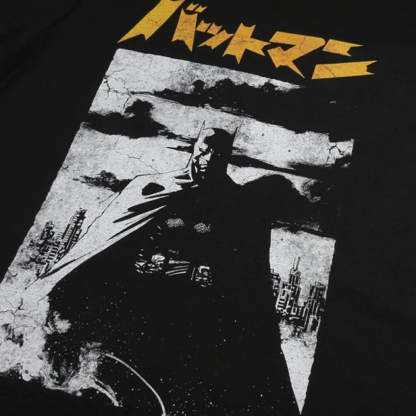 Batman Mens Tokyo Shadow T-Shirt M Svart/Grå/Gul Black/Grey/Yellow M