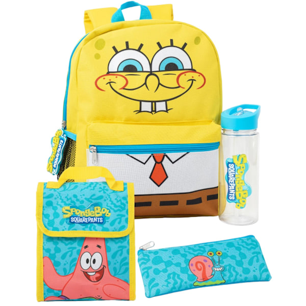 SpongeBob SquarePants Logotyp Ryggsäck Set En Storlek Gul/Blå Yellow/Blue One Size