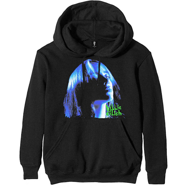 Billie Eilish Unisex Neon Shadow Hoodie XL Svart/Blå Black/Blue XL