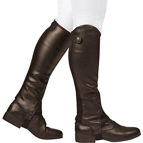 Dublin Fusion Läder Halvchaps Herrar Vuxen Liten Brun Brown Adults Small