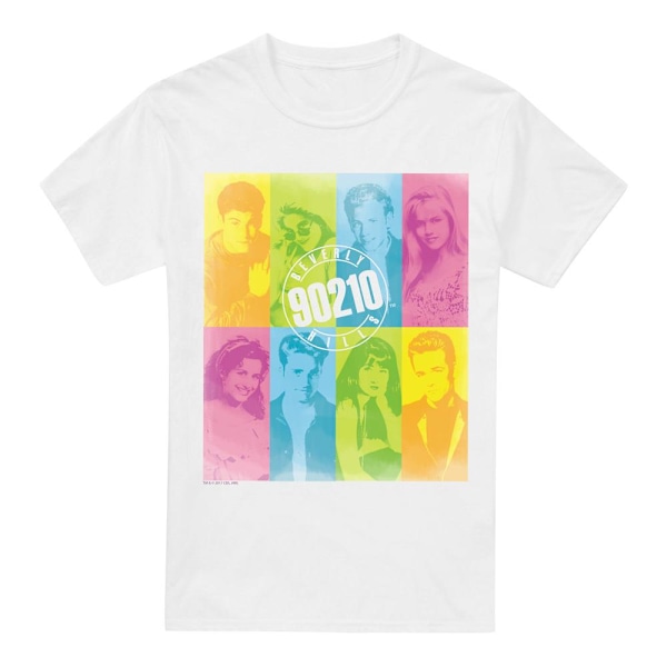 90210 Herr Color Block of Friends T-Shirt XL Vit White XL
