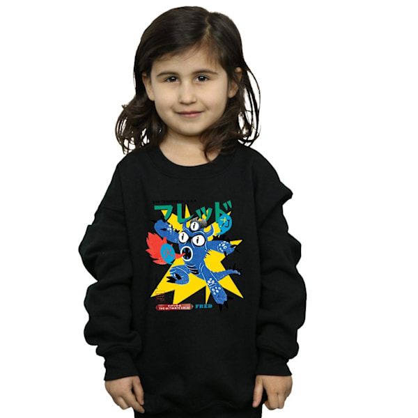 Disney Girls Big Hero 6 Fred Ultimate Kaiju Sweatshirt 12-13 år Black 12-13 Years