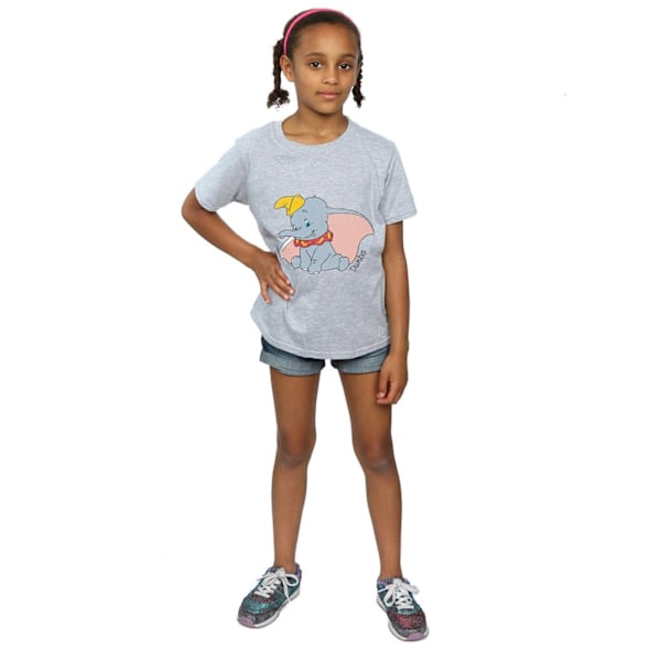 Dumbo Girls Classic Bomull T-shirt 9-11 År Svart Black 9-11 Years