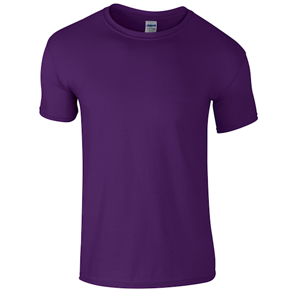 Gildan herr kortärmad mjuk t-shirt 3XL lila Purple 3XL