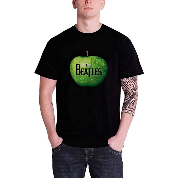 The Beatles Unisex Vuxen Apple Logo T-Shirt XXL Svart Black XXL