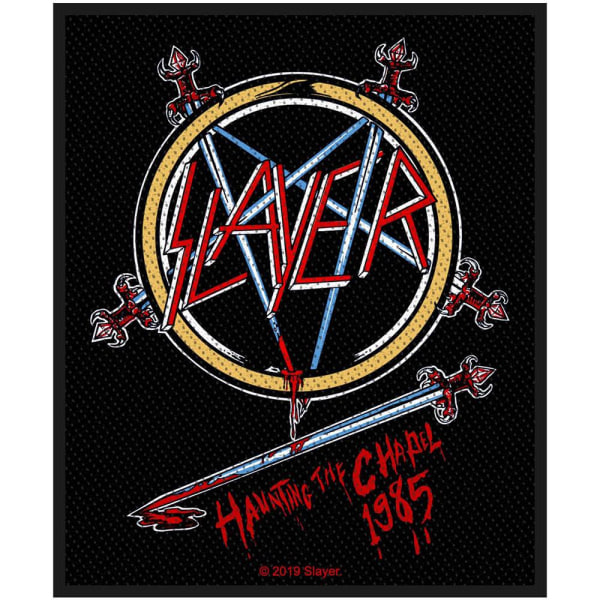 Slayer Haunting The Chapel Standard Patch One Size Svart/Röd/Ye Black/Red/Yellow One Size