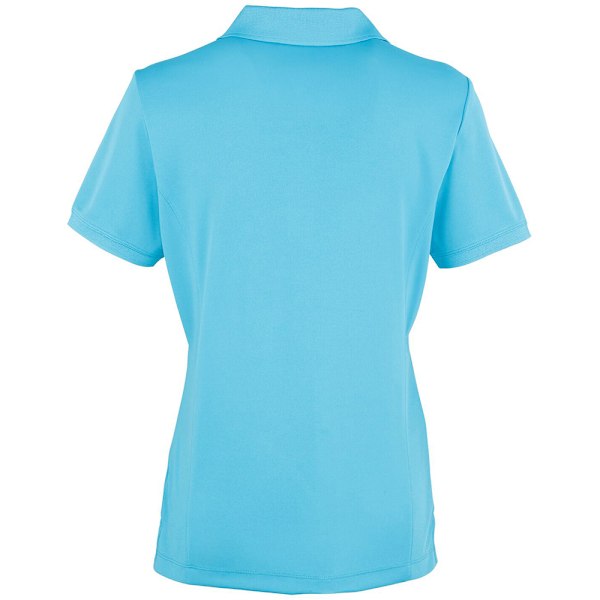 Premier Dam/Dam Coolchecker Kortärmad Pique Polo T-Shirt Turquoise XS