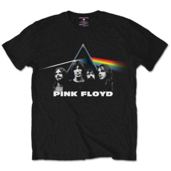 Pink Floyd Unisex Vuxen Dark Side Of The Moon Gruppbild T-Shir Black L