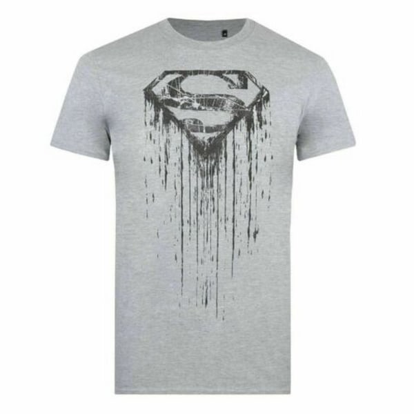 Superman Mens Paint T-Shirt S Svart/Vit Black/White S