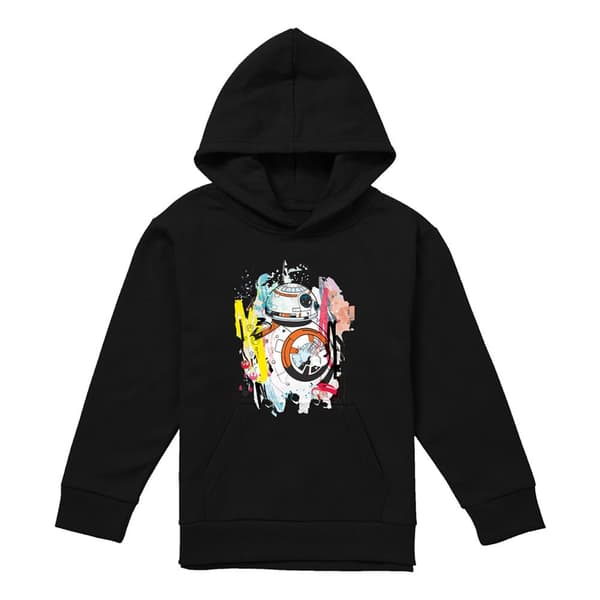 Star Wars Barn/Kids BB8 Abstract Pullover Hoodie 9-11 år Athletic Heather 9-11 Years