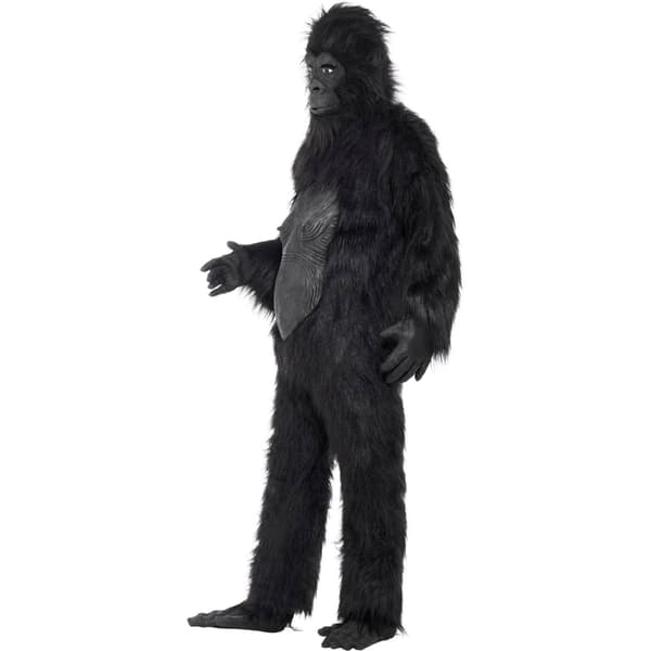 Smiffys Herr Deluxe Gorilladräkt Set One Size Svart Black One Size