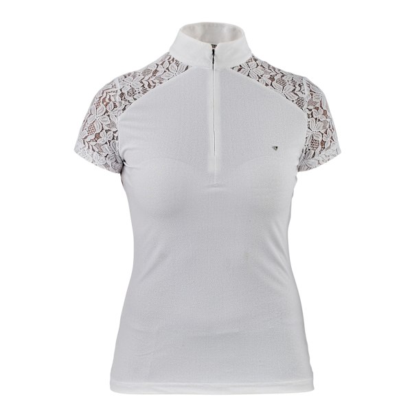 Aubrion Girls Ambel Lace Show Shirt 7-8 år Vit White 7-8 Years