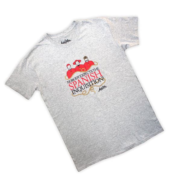 Monty Python Unisex Vuxen Inkvisitionen T-Shirt S Grå Grey S
