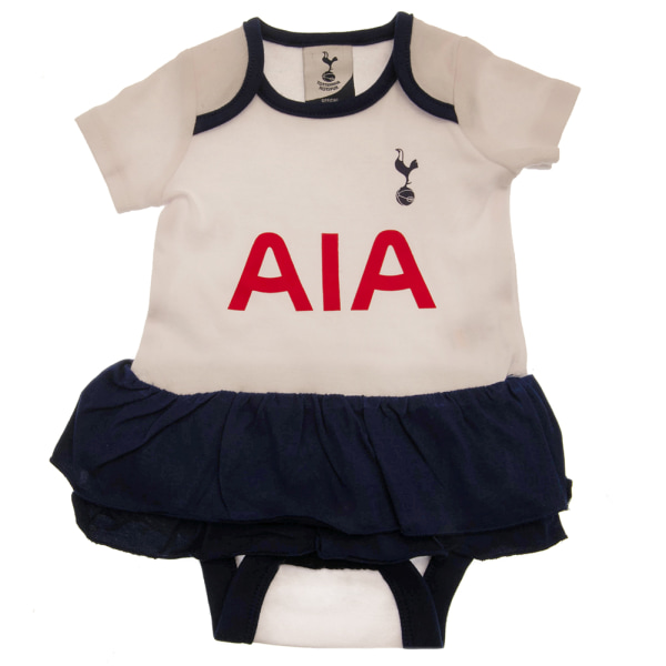 Tottenham Hotspur FC Baby Tutu Kjol Bodysuit 9-12 månader Vit White/Navy 9-12 Months