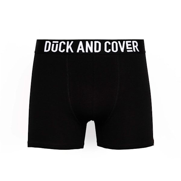 Duck And Cover Mens Salton Boxer Shorts (2-pack) L Svart/Vit Black/White L