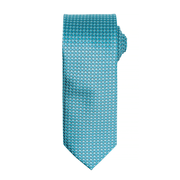 Premier Mens Puppy Tooth Formal Work Tie One Size Turquoise Turquoise One Size