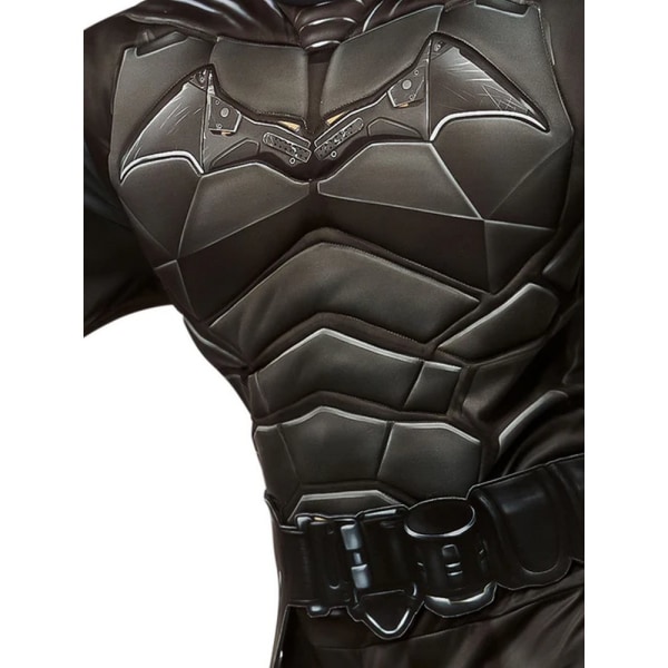 Batman Herr Deluxe Kostym Standard Svart Black Standard