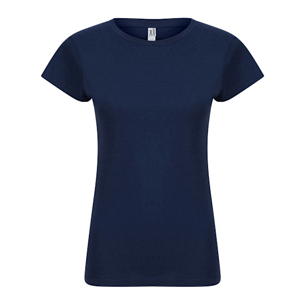 Casual Classic Dam/Kvinnor T-Shirt L Marinblå Navy L