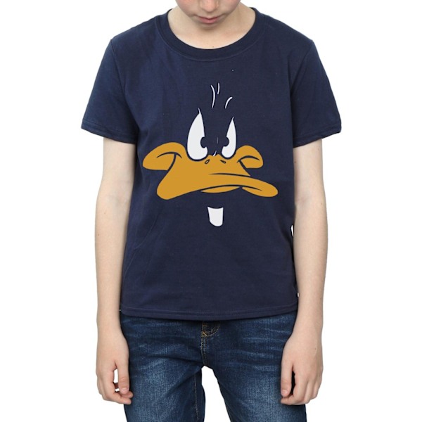 Looney Tunes Boys Daffy Duck Big Face T-Shirt 9-11 år Marinblå B Navy Blue 9-11 Years