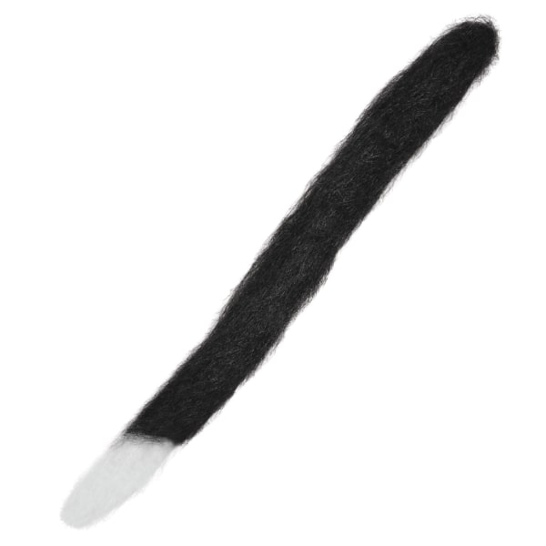 Bristol Novelty Unisex Vuxen Svart Katt Svans Med Vit Spets En Black/White One Size