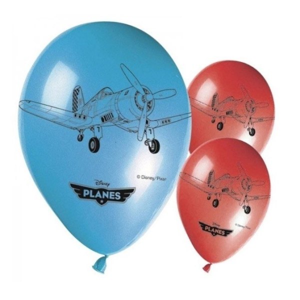 Disney Planes latexballong (pack med 8) One Size blå/orange Blue/Orange One Size
