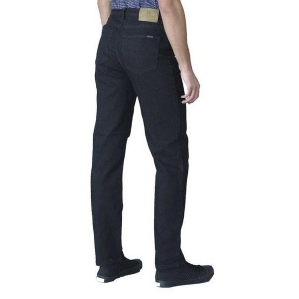 D555 Mens Rockford Tall Comfort Fit Jeans 42XL Svart Black 42XL