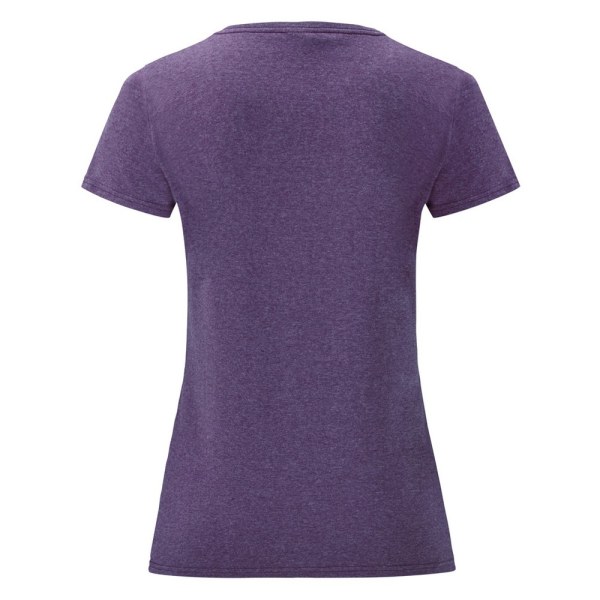 Fruit Of The Loom Damer/Kvinnor Lady-Fit Valueweight Kortärmad Heather Purple S