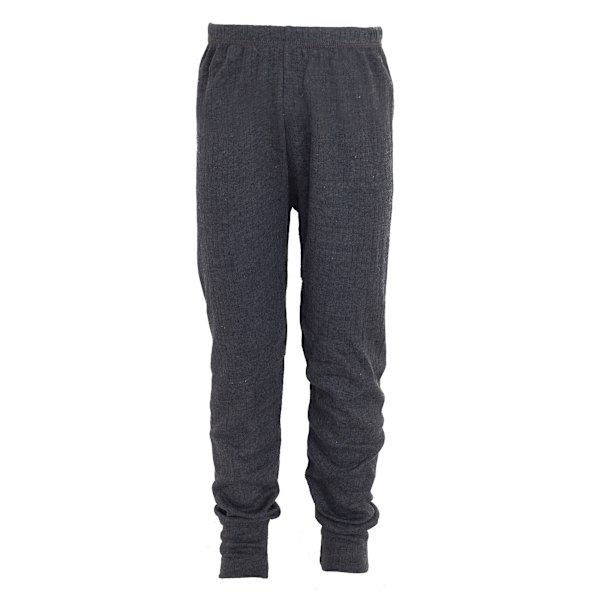 FLOSO Unisex Barn/Barn Termounderkläder Långa Kalsonger/Byxor Charcoal Hip: 19.5 inch, 50 cm (Age 2-3)