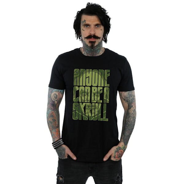 Marvel Captain Marvel Anyone Can Be A Skrull T-shirt 4XL B Black 4XL