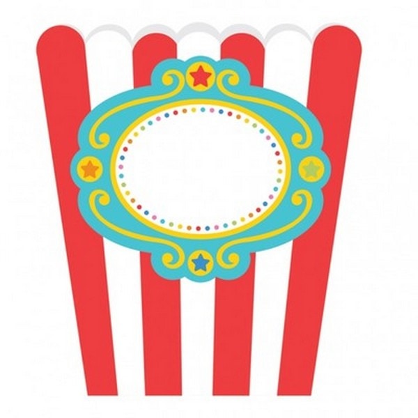 Amscan Circus 1:a födelsedagsfestpåsar (8-pack) En storlek Vit White/Red/Blue One Size
