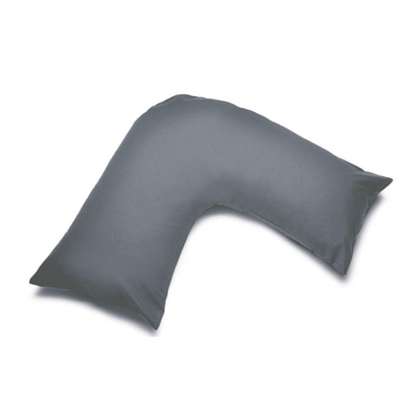 Belledorm Easycare Percale V-formad Ortopedisk Örngott En Grey One Size