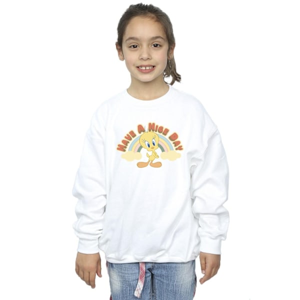 Looney Tunes Girls Have A Nice Day Sweatshirt 3-4 år Vit White 3-4 Years