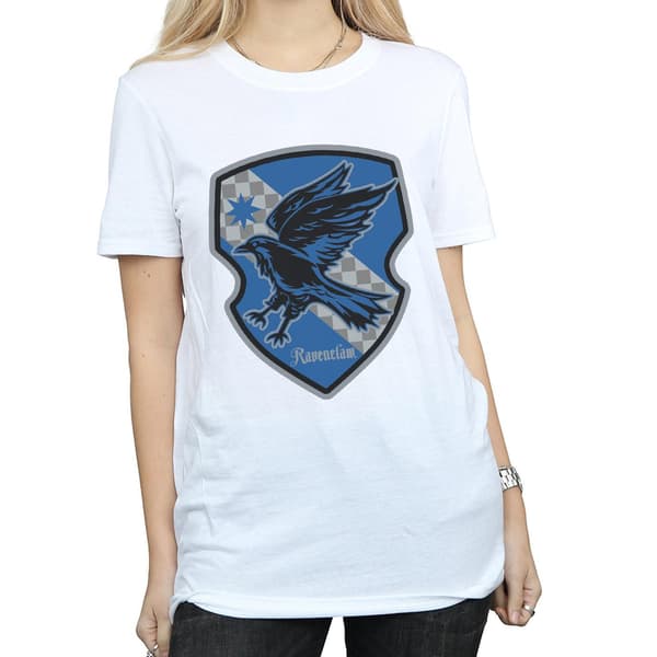Harry Potter Dam/Dam Ravenclaw Crest Flat Cotton Boyfriend White M