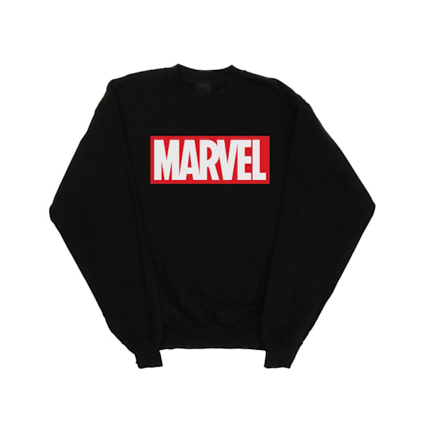 Marvel Comics Boys Classic Logo Sweatshirt 7-8 år Svart Black 7-8 Years