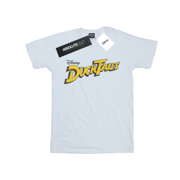 Disney Mens Duck Tales Logo T-shirt L Vit White L