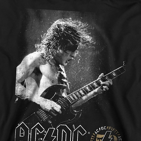 AC/DC Unisex Vuxen Foto Gitarr Sweatshirt M Svart Black M