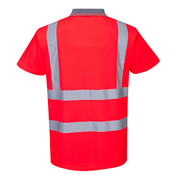 Portwest Hi-Vis Poloskjorta Herr M Röd Red M