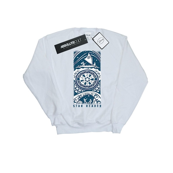 Disney Boys Moana Star Reader Sweatshirt 9-11 år Vit White 9-11 Years