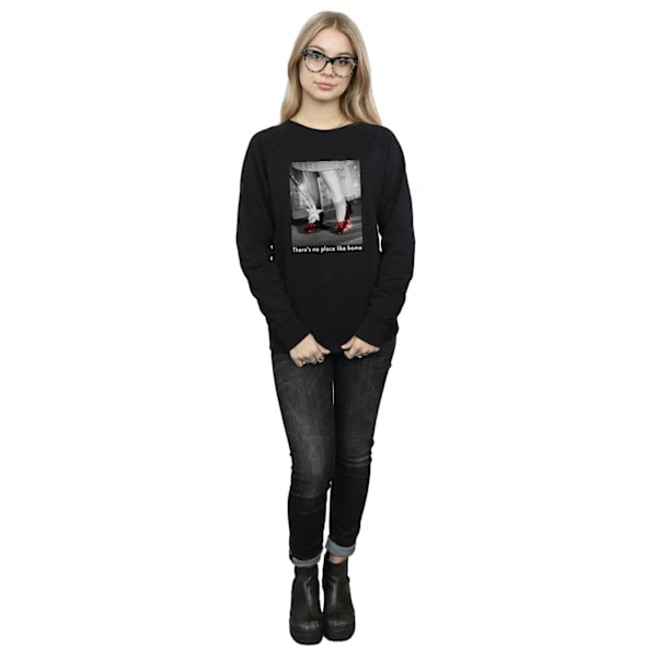 Trollkarlen från Oz Dam/Dam Ruby Slippers Foto Sweatshirt L Black L