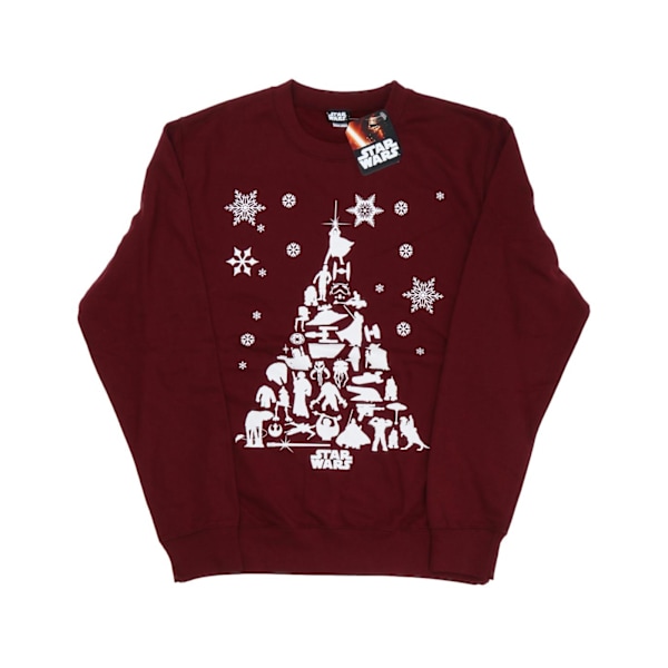 Star Wars Julgranströja för Män XL Bourgogne Burgundy XL