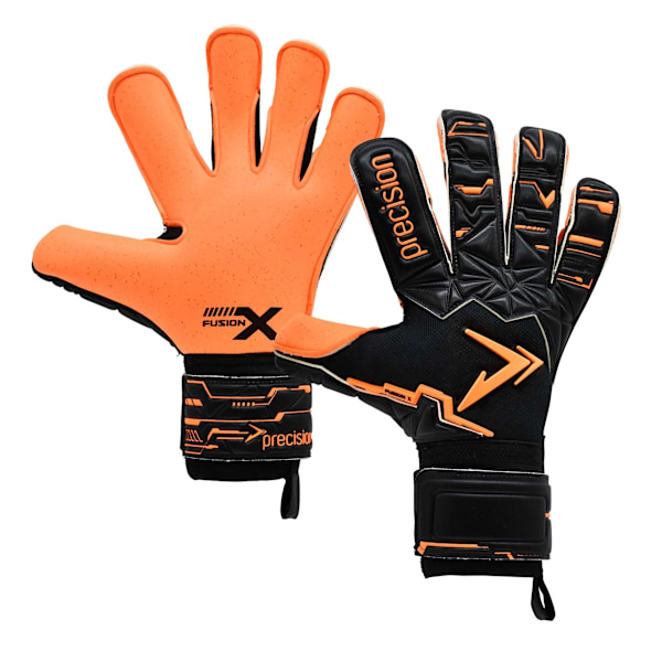 Precision Unisex Vuxen Fusion X Pro Surround Quartz Målvaktshandske Black/Fluorescent Orange 10