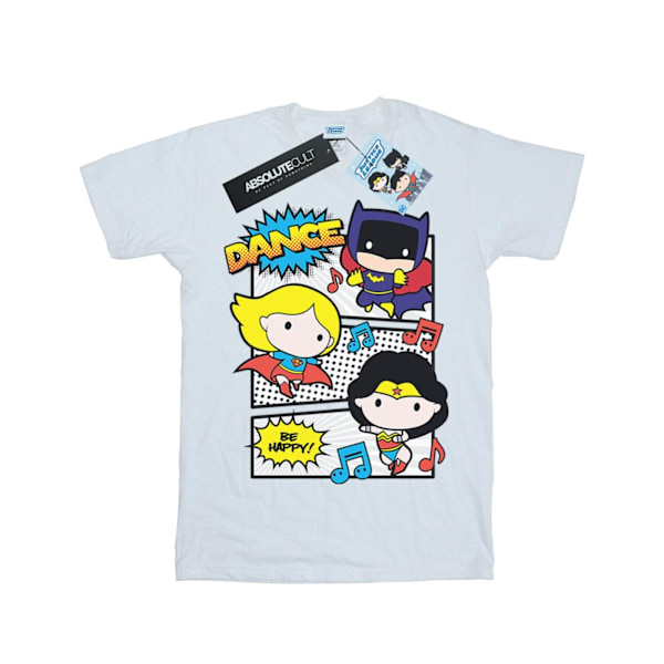 DC Comics Boys Chibi Super Friends Dance T-Shirt 5-6 år Vit White 5-6 Years