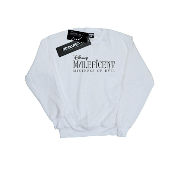 Disney Dam/Kvinnor Maleficent Mistress Of Evil Logo Sweatshirt White M