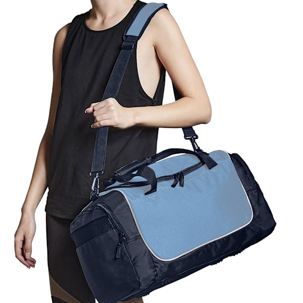 Quadra Teamwear Locker Duffle Bag (30 liter) (2-pack) One S Sky/French Navy/White One Size