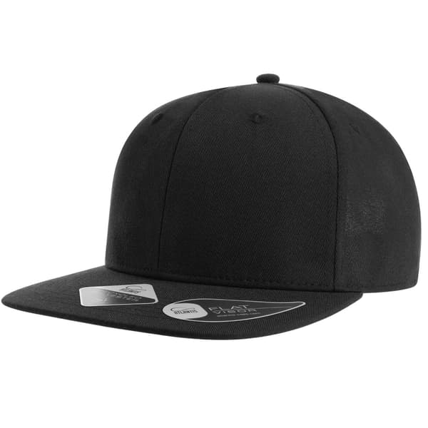 Atlantis Unisex Vuxen James 6 Panel Återvunnen Polyester Snapback Black One Size
