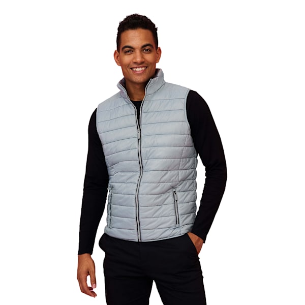 SOLS Herr Wave Vadderad Vattenavvisande Bodywarmer/Gilet L Metal Metal Grey L